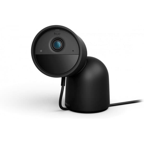 Philips Hue Secure overvågningskamera, trådbunden, bordstativ, sort, 1 stk. Sort