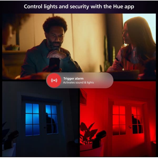 Philips Hue Secure overvågningskamera, trådbunden, bordstativ, hvid, 1 stk.