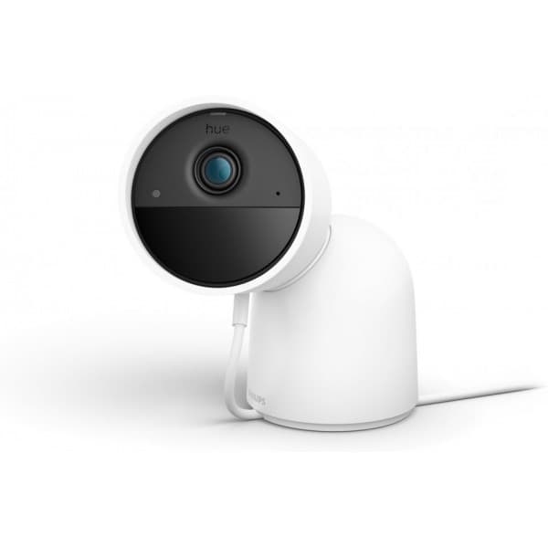 Philips Hue Secure overvågningskamera, trådbunden, bordstativ, hvid, 1 stk. Hvid