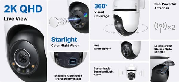 TP-LINK Tapo C520WS utendørs overvåkningskamera