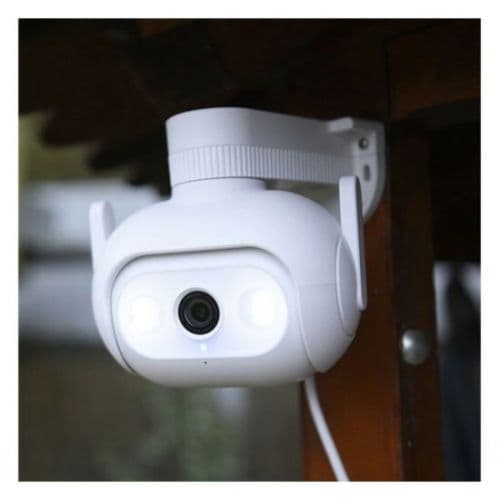 CAMERA IP Exterior Imilab, supraveghere 360 grade, 2K, 2048x1080, IP66, dist. IR 30 m, 3 Mpx, RJ-45 + wireless, microfon, sirena, carcasa plastic, slo