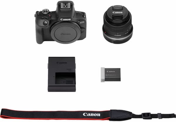 Canon EOS R100 + 18-45mm, black