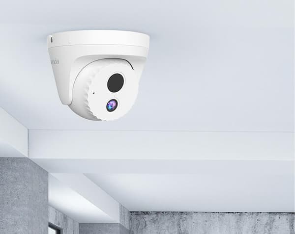 CAMERA IP Tenda, dome pt. interior | exterior, dist. IR 30 m,  tip lentila fixa 4 mm, 4  Mpx, microfon, PoE, "IC7-PRS-4"  (timbru verde 0.8 lei) Valkoinen