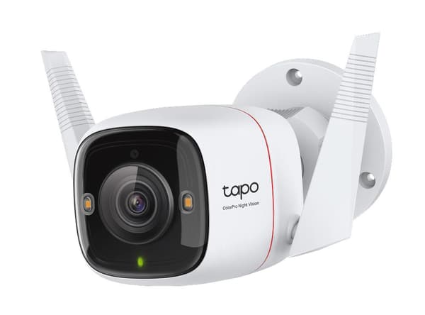 TP-LINK | ColorPro Outdoor Security Wi-Fi Camera | Tapo C325WB | Bullet | 4 MP | F1.0 | IP66 | H.264 | MicroSD, up to 512 GB Hvid