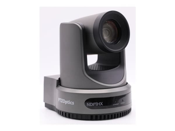 PTZOptics Move 4K PT20X-4K-GY-G3 - Konferansekamera - PTZ - innendørs - farge - 8,42 MP - 3840 x 2160 - lyd - HDMI, 3G-SDI, USB - GbE - H.264, H.265,