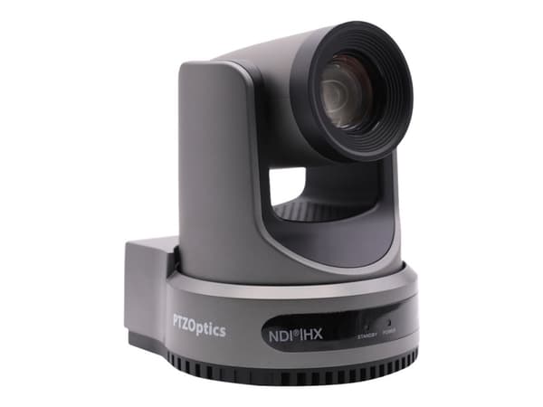 PTZOptics Move 4K PT20X-4K-GY-G3 - Konferansekamera - PTZ - innendørs - farge - 8,42 MP - 3840 x 2160 - lyd - HDMI, 3G-SDI, USB - GbE - H.264, H.265,