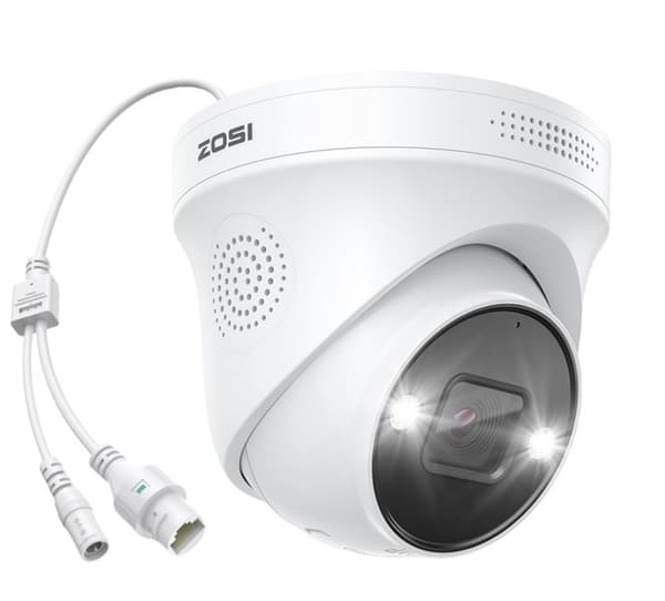 INF POE 5MP IP-webkamera, 2-veis lyd, nattsyn, lyd- og lysalarm, IP66