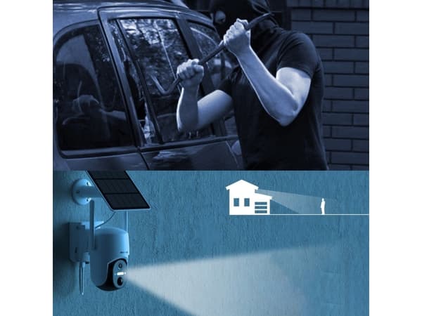 Choetech IP-kamera Choetech WiFi-kamera med Android/iOS-kontrollapplikasjon + 5W solcellepanel (ASC005)