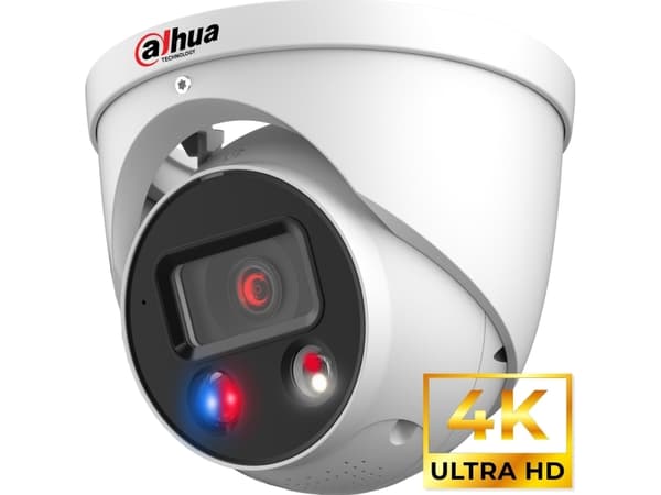 Dahua WizSense 3 Series IPC-HDW3849H-AS-PV - Nätverksövervakningskamera - torn - utomhusbruk - dammtät/vattentät - färg (Dag&Natt) - 8 MP - 3840 x 21