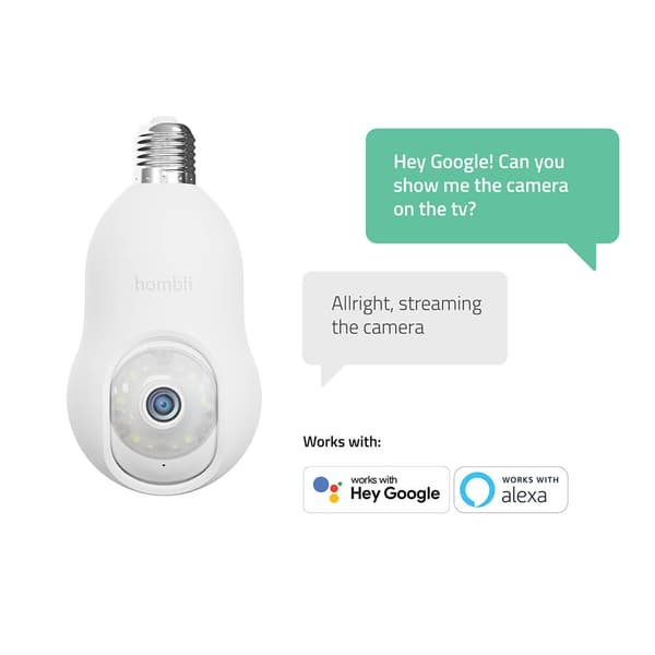 Hombli Smart Bulb Cam  White