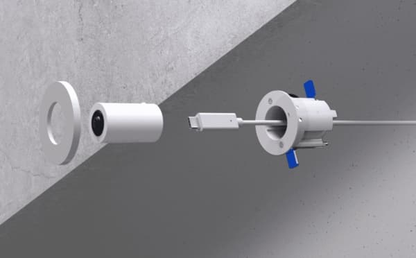 Ubiquiti UniFi AI Theta Pro - Kit - nätverksövervakningskamera - inomhusbruk - färg (Dag&Natt) - 8 MP - 2160 x 2160 - fast lins - ljud - GbE - H.264