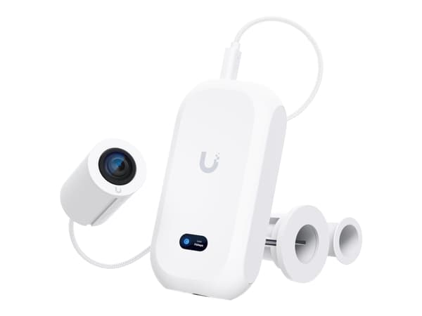 Ubiquiti UniFi AI Theta Pro - Kit - nettverksovervåkingskamera - innendørs - farge (Dag og natt) - 8 MP - 2160 x 2160 - fastfokal - lyd - GbE - H.264 Hvit