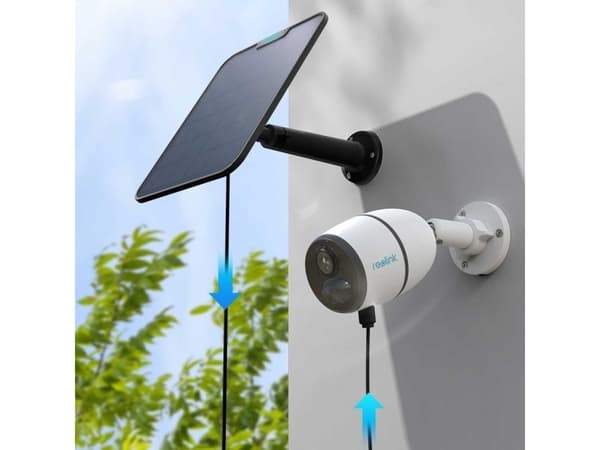 Reolink solcellepanel 2 sort for batteridrevne Reolink overvåkingskameraer