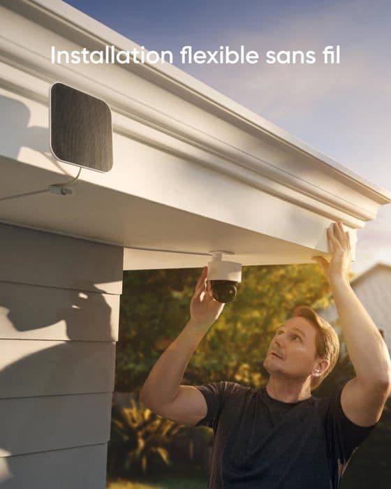 eufy - Säkerhet SoloCamS340 - Solar - trådlös utomhus - 360° 720p övervakning - Wi-FI 2,4 GHz - HomeBase 3 kompatibel