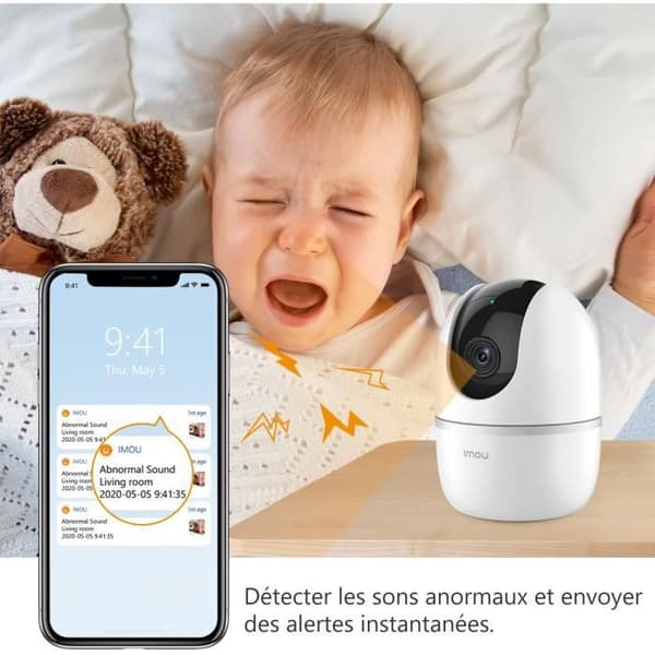 Imou A1 4MP-intelligent IA 2K QHD inomhusövervakningskamera, 360°