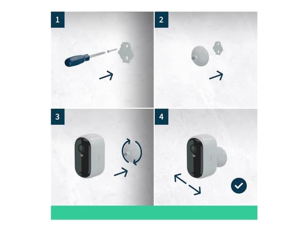Arlo Essential - Verkkoturvakamera - väri (päivä/yö) - WiFi