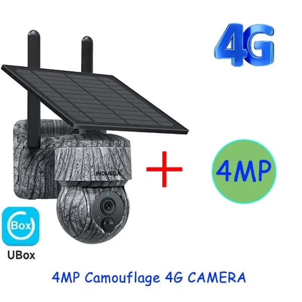 Trådlös PTZ-solarkamera, 5MP upplösning, tvåvägsljud, 5MP WIFI