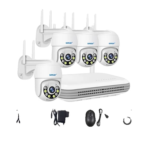 Valvontakamerapaketti, 5MP resoluutio, kaksisuuntainen ääni, Ei mitään, 8-kanavainen NVR X 4 kameraa 5mp None 8CH NVR X 4 cam 3mp