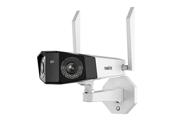 Reolink Duo 2 Wi-Fi - Nettverksovervåkingskamera - utendørs, innendørs - vanntett - farge (Dag og natt) - 8 MP - 4608 x 1728 - 4K - fastfokal - lyd -
