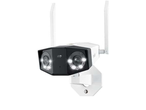 Reolink Duo 2 Wi-Fi - Nettverksovervåkingskamera - utendørs, innendørs - vanntett - farge (Dag og natt) - 8 MP - 4608 x 1728 - 4K - fastfokal - lyd -