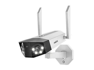 Reolink Duo 2 Wi-Fi - Nettverksovervåkingskamera - utendørs, innendørs - vanntett - farge (Dag og natt) - 8 MP - 4608 x 1728 - 4K - fastfokal - lyd -