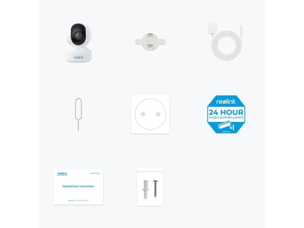 Reolink E Series E340, IP-sikkerhetskamera, Inne & Ute, Ledning & Trådløs, Google Assistant, Innvendig lys, 2400 - 5000 MHz