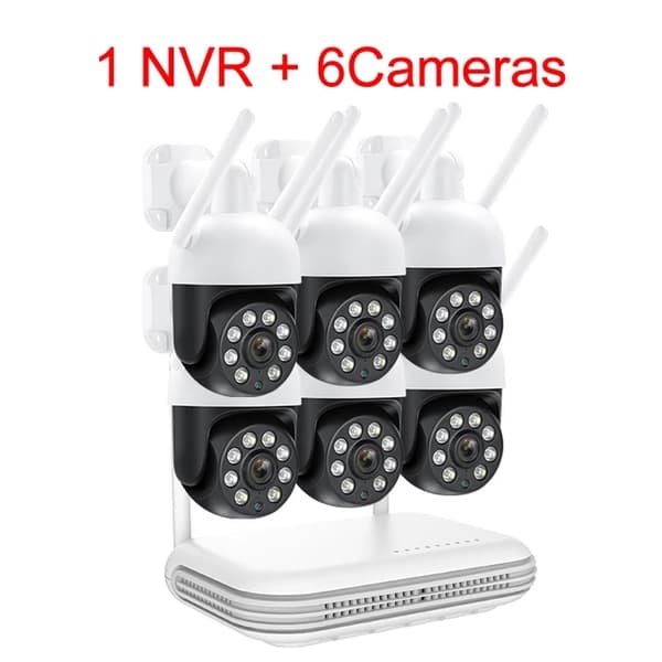 Trådlöst kamerasystem, Människolik Auto Tracking, Tvåvägs ljud, , None, 8CH NVR 2 Cameras