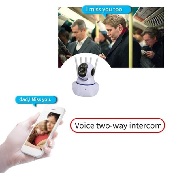 Inomhus IP-Kamera, WIFI, 1080p, Motion detection, pan & tilt, 15m IR Mörkersyn