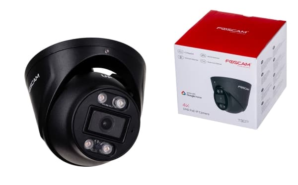 FOSCAM T8EP 8MP POE IP-kamera Sort