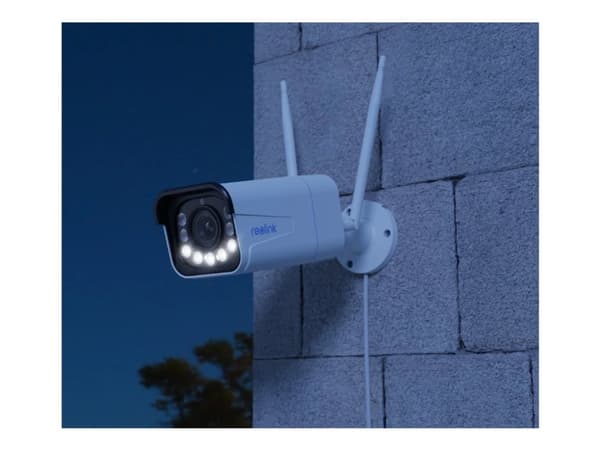 Reolink W430 - Nätverksövervakningskamera - kula - utomhusbruk, inomhusbruk - vattenfast - färg (Dag&Natt) - 8 MP - 4K - ljud - trådlös - Wi-Fi - 2.4 Vit
