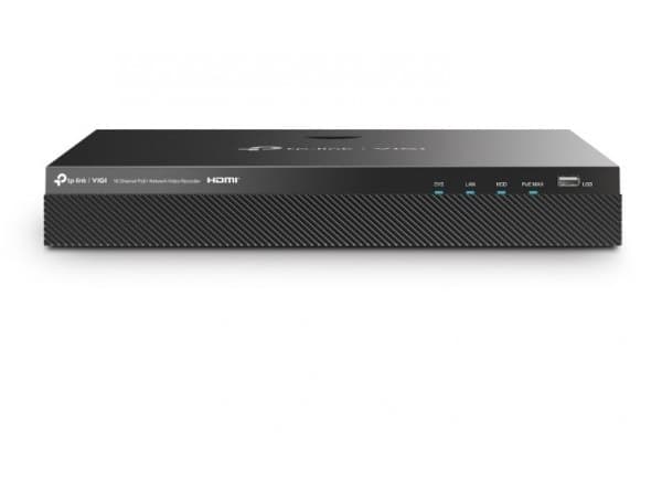TP-Link VIGI NVR2016H-16P, 16 kanaler, 3840 x 2160 pixlar, 16 kanaler, 720p, 1080p, HDMI Output Resolution: 1 Channel, Resolution: 1280x720/60Hz, 128