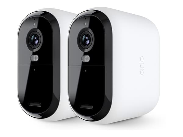 Arlo Essential XL - 2. generasjon - nettverksovervåkingskamera - innendørs, utendørs - værbestandig - farge (Dag og natt) - 4 MP - 2560 x 1440 - lyd Sort, Hvit