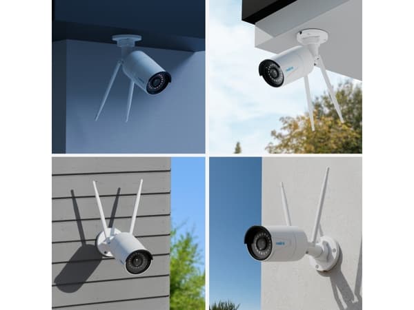 Reolink W320 - Nettverksovervåkingskamera - kule - utendørs - vanntett - farge (Dag og natt) - 5 MP - 2560 x 1920 - fastfokal - lyd - trådløs - Wi-Fi