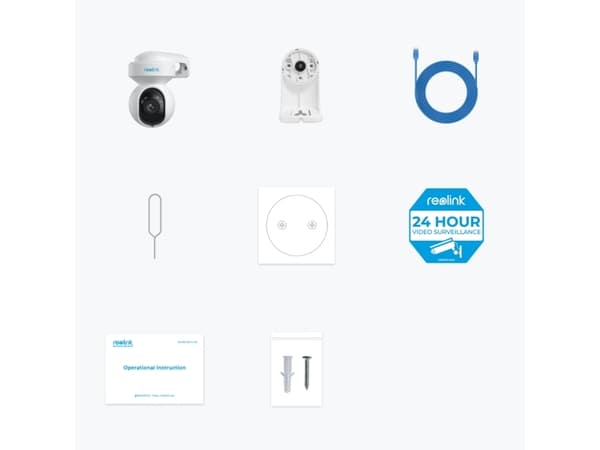 Reolink E Series E1 Outdoor Pro - Nätverksövervakningskamera - färg (Dag&Natt) - ljud - Wi-Fi