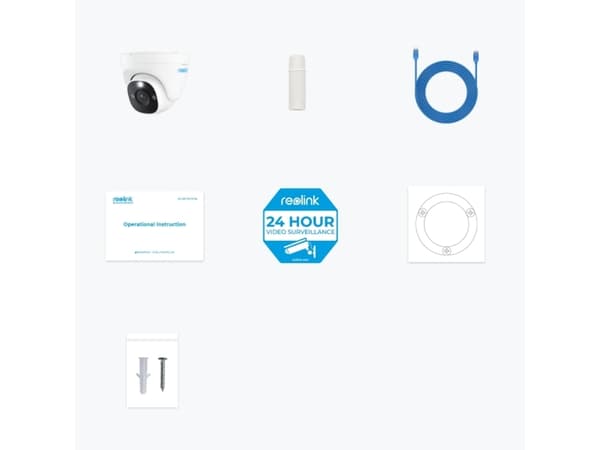 Reolink P334 - Smart 4K 8MP Ultra HD Outdoor PoE Security Camera Supports 256GB & Person/Vehicle/Pet Detection, IP security camera, Indoor & outdoor,
