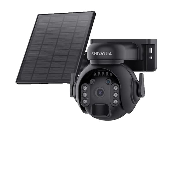 Solcelle sikkerhedskamera, 4G-forbindelse, natvision, Hvid WIFI 128GB