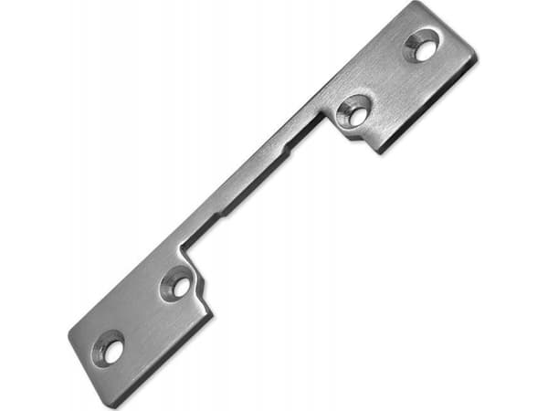 Qoltec Dobbeltsidig enkelt skilt for elektrisk sluttstykke | Slagplate | 110 mm | rustfritt stål