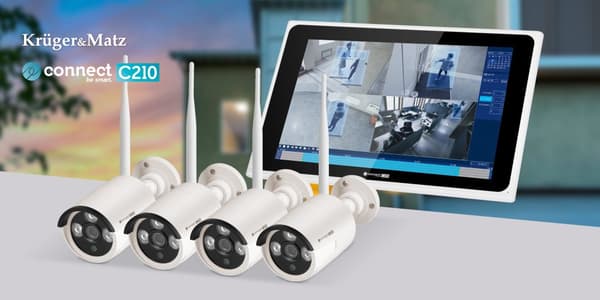 Kruger & Matz Connect C210 Tuya WiFi overvågningssæt