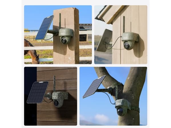 Reolink Go Series G450 + Solar Panel 2, IP-säkerhetskamera, Utomhus, Kabel & Trådlös, Google Assistant, Extern, Innertak/vägg