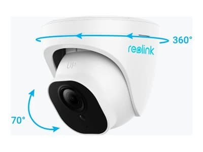 Reolink P324 - Advanced 5MP PoE IP Security Camera with Person/Vehicle Detection, 100ft night vision & Audio Recording, IP security camera, Indoor & Valkoinen