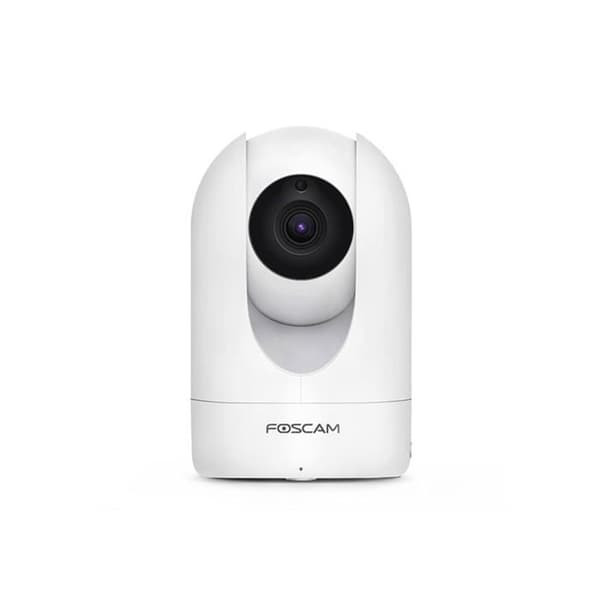 Inomhus motoriserad IP-kamera - FOSCAM - R4M - 4MP - Panoramautsikt 350° - Rörelsedetektering Vit
