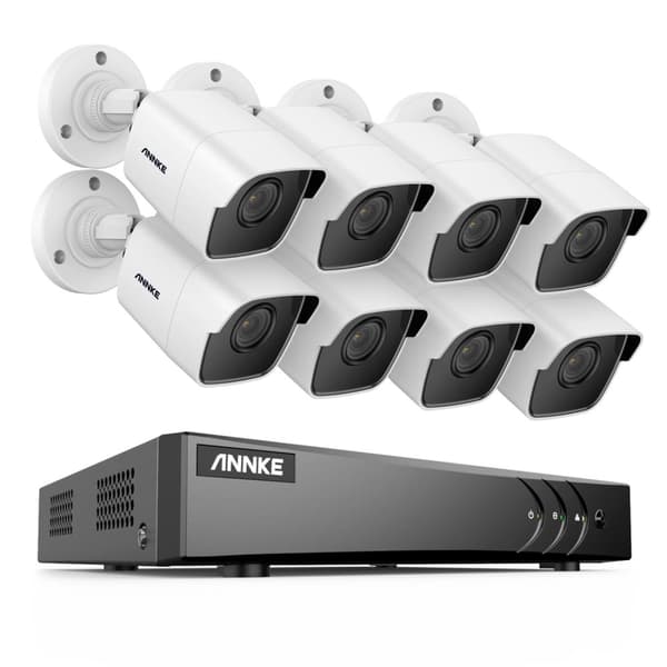 Overvågningskamera sikkerhedssystem, H265+ komprimering, 5MP Ultra HD, 1T, 4 PCS Kits