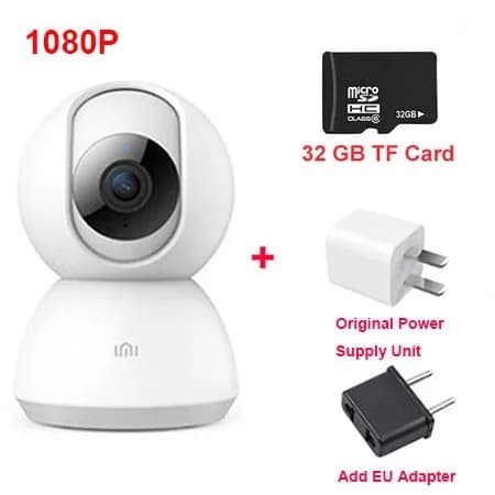 Smart IP Kamera, WiFi Forbindelse, Natvision, 2K tilføj EU64G