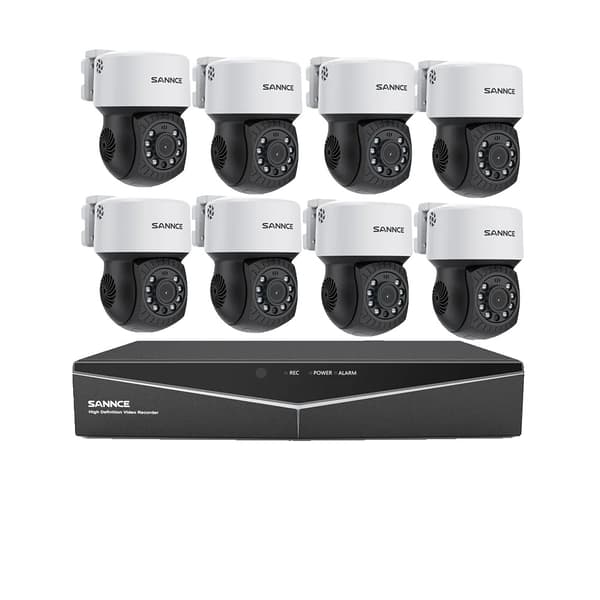Videoövervakningssystem, 2MP HD-upplösning, hög klarhet kamerabullet., 2T, 4ch med 2 st kamera