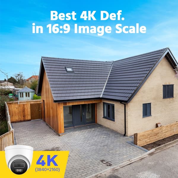 IP-kamera, 4K-videon resoluutio, äänitallennus