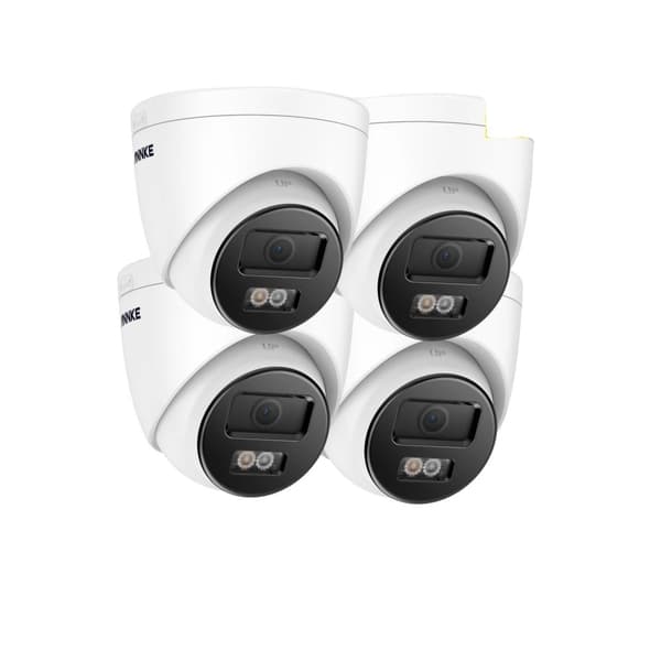 Turvakamera, 3K-resoluutio, ihmisten ja ajoneuvojen havaitseminen, 4 kpl kameraa 4 Pcs Camera 3