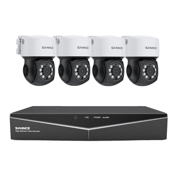 Sikkerhedskamera, 2MP opløsning, natvision, 2T, 8CH DVR 8Pcs Kts
