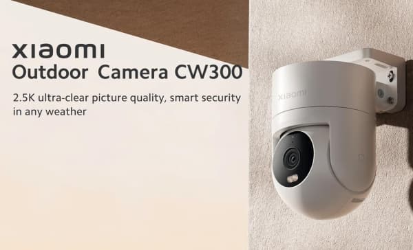 Xiaomi CW300, IP-säkerhetskamera, Inomhus & utomhus, Kabel & Trådlös, Intern, Tak, Vit