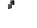 Miniatyrbilde 2 av 2: Spelsberg Abox-i 025-L/sw installation box, IP65, (D x S x W) 80 x 80 x 52 mm, black, 1 pc.