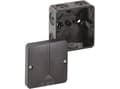 Miniatyrbilde 1 av 2: Spelsberg Abox-i 025-L/sw installation box, IP65, (D x S x W) 80 x 80 x 52 mm, black, 1 pc.
